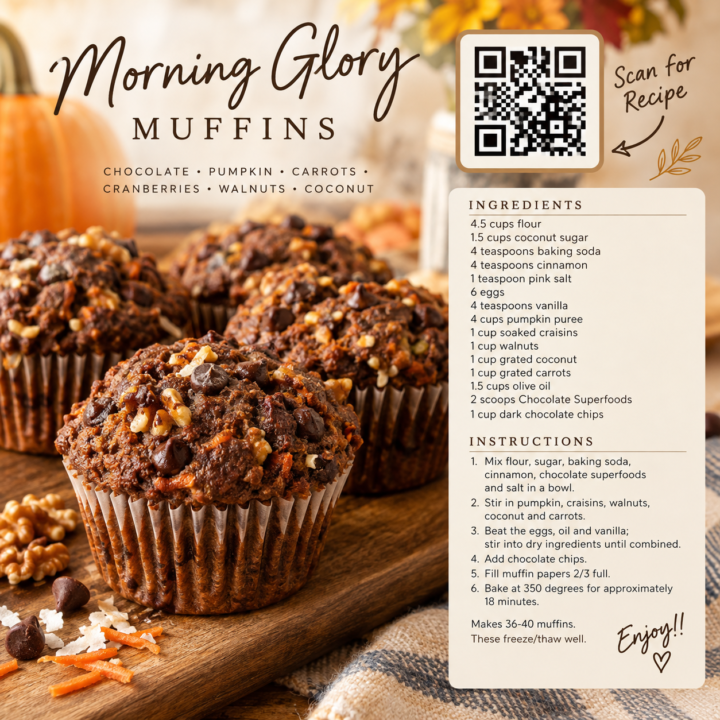 Cozy Morning Glory Muffin Recipe